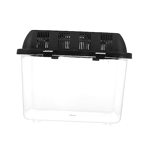 ARTSEWPLY Transparente Reptilien Aufzuchtbox Tragbare Futterbox für Spinnen Eidechsen Kleine Schildkröten und Frösche Stabiles Kunststoffgehäuse für Sicheres Haustierdisplay und Transport von ARTSEWPLY
