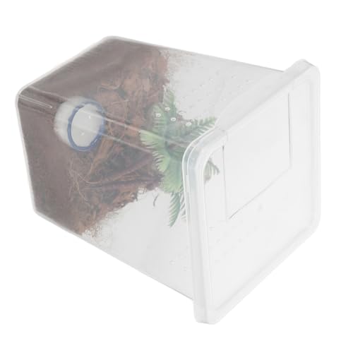 ARTSEWPLY Transparente Reptilien Zuchtbox mit Ausbruchschutz Kleines Spinnen Terrarium für Haustiere Sichere Aufzuchtbox für Springspinnen Platzsparend für Zuhause oder Büro von ARTSEWPLY