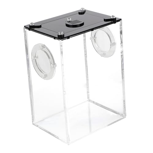 ARTSEWPLY Transparente Reptilienbox aus mit Belüftung Stabile Zuchtbox für Eidechsen Schlangen Spinnen und Schildkröten Transportable Haltung für Reptilien und Geeignet von ARTSEWPLY