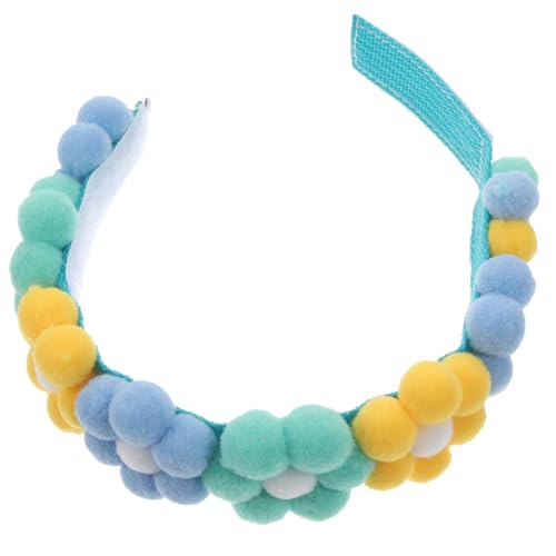 ARTSEWPLY Verstellbares Hundehalsband mit Niedlicher Blumenfliege Halskrawatte für Welpen Katzen und Große Hunde Atmungsaktiv und Modisch Xs Gelb Grün Blau von ARTSEWPLY