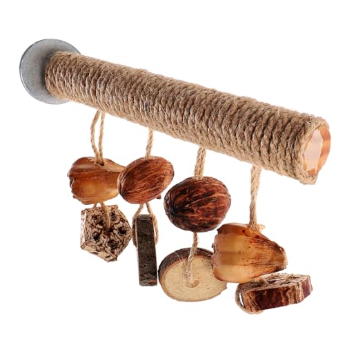 ARTSEWPLY Vogel Sitzstange aus Verschleißfestem Holz mit Kleinen Kauspielzeugen Vogelspielplatz für Wellensittiche und Papageien Fördert Krallenpflege Koordination und Aktiven Spielspaß ARTSEWPLY Vogel Sitzstange aus Verschleißfestem Holz mit Kleinen Kauspielzeugen Vogelspielplatz für Wellensittiche und Papageien Fördert Krallenpflege Koordination und Aktiven Spielspaß von ARTSEWPLY
