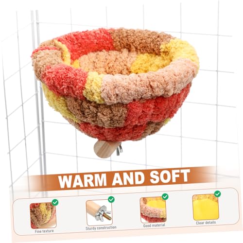 ARTSEWPLY Vogelnest Käfig Warmes Vogelbett Plüsch Kuschelhöhle Abnehmbar Waschbar Für Wellensittiche Papageien Winter Vogelhäuschen Haustier Rückzugsort von ARTSEWPLY