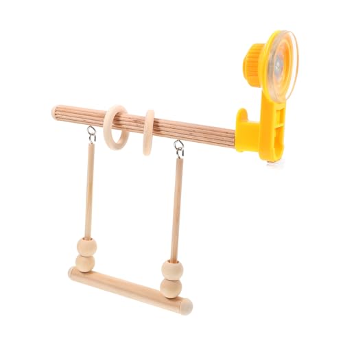 ARTSEWPLY Vogelstange aus Holz mit Saugnapf Rutschfester Papageien Kletterstand Langlebiges Trainingsspielzeug für Wellensittiche und Papageien Geeignet als Vogelkäfig Zubehör und ARTSEWPLY Vogelstange aus Holz mit Saugnapf Rutschfester Papageien Kletterstand Langlebiges Trainingsspielzeug für Wellensittiche und Papageien Geeignet als Vogelkäfig Zubehör und von ARTSEWPLY