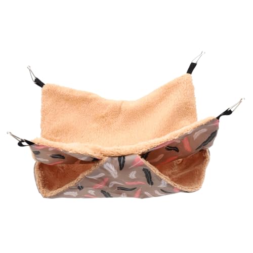 ARTSEWPLY Warm Hängendes Meerschweinchen Versteck Hängematte aus Weichem Material Gemütliches Kuschelnest für Kleine Nager Wie Hamster und Chinchillas Langlebig und Stilvoll für Käfige von ARTSEWPLY