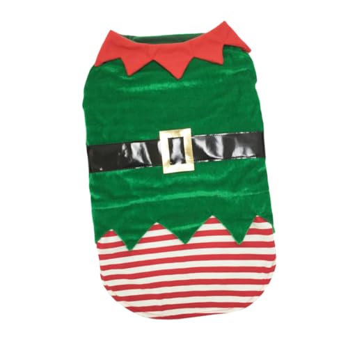 ARTSEWPLY Weihnachtliches Hundekostüm XL Grüne Elfenverkleidung Festliche Haustierkleidung Für Party und Urlaub Kleine bis Große Hunde Cosplay Outfits von ARTSEWPLY