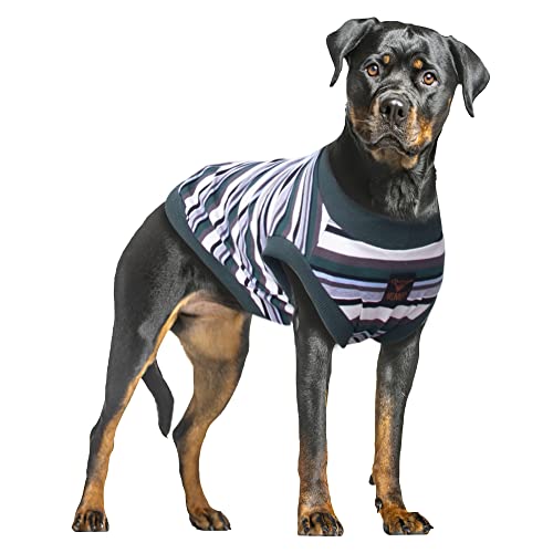 ARUNNERS Extra große Hunde-T-Shirts, Kleidung, ärmelloses Tank-Top, Weste für Labrador, Rottweiler, Deutsche Dogge, Grün, 9XL von ARUNNERS
