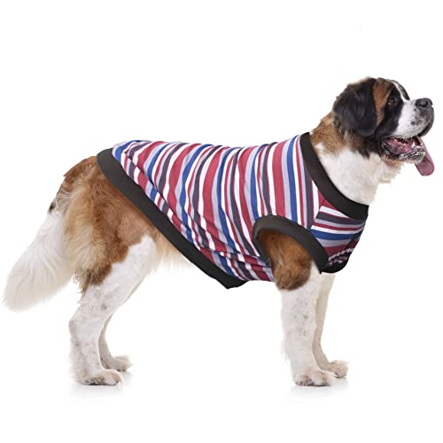 ARUNNERS Extra große Hunde-T-Shirts, Kleidung, ärmelloses Tank-Top, Weste für Labrador, Rottweiler, Deutsche Dogge, Rot, 8XL von ARUNNERS