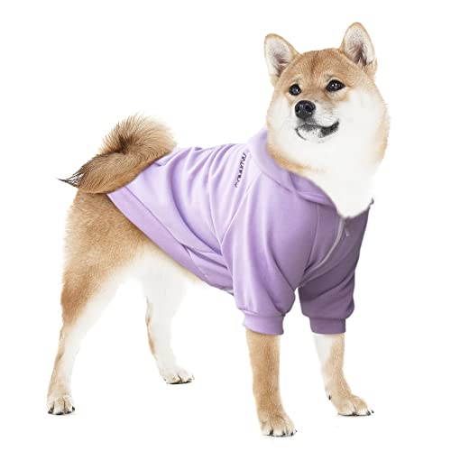 ARUNNERS Extra große Hundekleidung Hoodies Zip Up Pullover für große Hunde Labrador Deutscher Schäferhund Violett 3XL von ARUNNERS