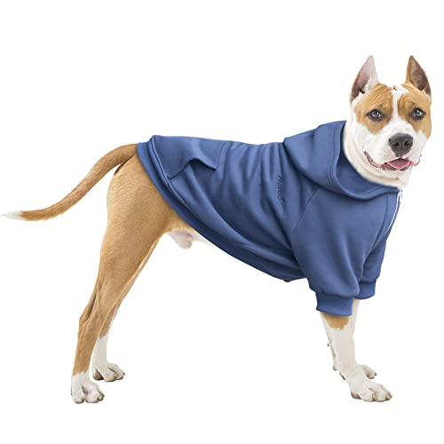 ARUNNERS Extra große Hundekleidung mit Reißverschluss für große Hunde, Labrador, Border Collie, Blau, Größe 4XL von ARUNNERS