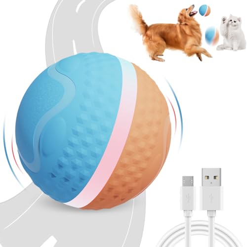 ARVALOLET Interaktives Ballspielzeug for Hunde/Katzen, aktiver rollender Ball, interaktiver Hundeball mit 2 Modi, automatisch rollendes Ballspielzeug for Hunde, Katzen, wiederaufladbares von ARVALOLET