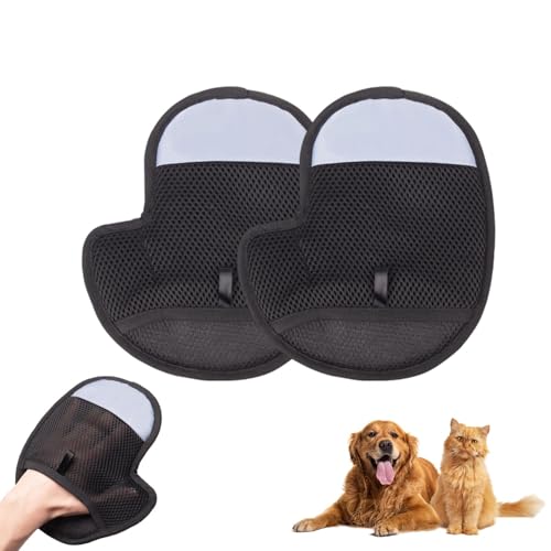 ARVALOLET Pet Elektrostatik Pflegehandschuhe 2 Stück Wiederverwendbare Haarentfernungshandschuhe for Katzen Hunde for Zuhause ARVALOLET Pet Elektrostatik Pflegehandschuhe 2 Stück Wiederverwendbare Haarentfernungshandschuhe for Katzen Hunde for Zuhause von ARVALOLET