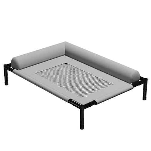 ARVALOLET erhöhtes Netzkühlung Hundekatze Kinderbett mit abnehmbaren waschbaren Bolstern Atmungsaktives Haustiersofa -Kinderbett for Katio Patios Sonnenbad Training Home Rasen von ARVALOLET