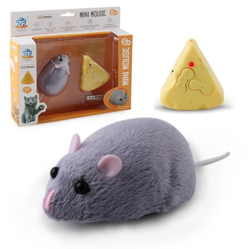 ARVALOLET ferngesteuerte Ratten Spielzeugbatterie mit lustigen Haustieren Mäusespielzeugen (hellpurpur) von ARVALOLET
