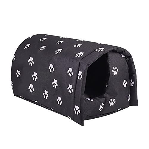 Cat House Outdoor Winter Proof Nest Pets Kennel Cave Bed Puppy Warm Sleeping Mat Foldable Cat Cave Outdoor Cat Basket Weatherproof Cat House for Outdoor Pet House Washable Animal House von ARVALOLET