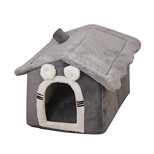 Cozy Pet Bed Warm Cave Nest Sleeping Bed Pet House Soft Plush Warm Kennel Small Dog Cats Cave Nest Cozy Sleeping Bed Dog House Kennel Bed Mat Pet Tent Cave House Puppy House von ARVALOLET
