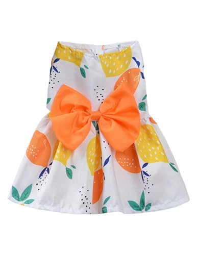 Hundekleidung Sommer Leichte Atmungsaktive Haustierkleider for Kleine Hunde Katzen Blumenmuster Prinzessinnen Schleife Hundekleidung Sommer Leichte Atmungsaktive Haustierkleider for Kleine Hunde Katzen Blumenmuster Prinzessinnen Schleife von ARVALOLET