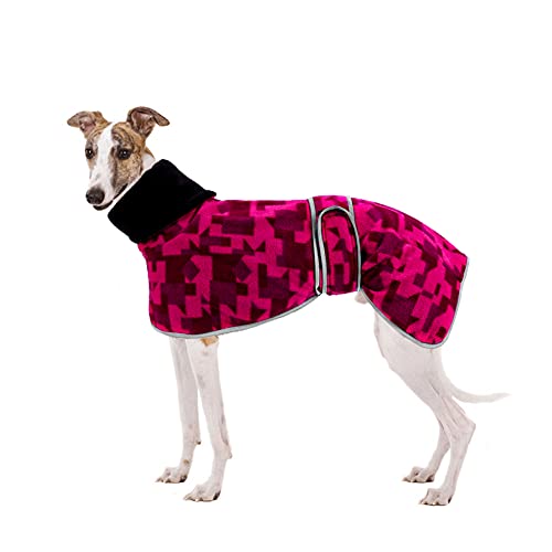 Winterpullover aus Fleece, bequem, für Whippet Windhunde, warmes Fleecefutter und verstellbare Bänder, Rosa Winterpullover aus Fleece, bequem, für Whippet Windhunde, warmes Fleecefutter und verstellbare Bänder, Rosa von ARVOV