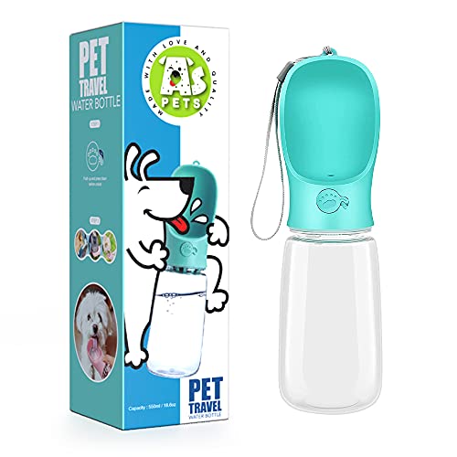 AS Pets Tragbare Wasserflasche für Hunde, 550 ml, Haustier-Wasserspender, Haustier-Wasserflasche, geeignet zum Spazierengehen, antibakteriell, auslaufsicher, Hundegeschenk AS Pets Tragbare Wasserflasche für Hunde, 550 ml, Haustier-Wasserspender, Haustier-Wasserflasche, geeignet zum Spazierengehen, antibakteriell, auslaufsicher, Hundegeschenk von JOX