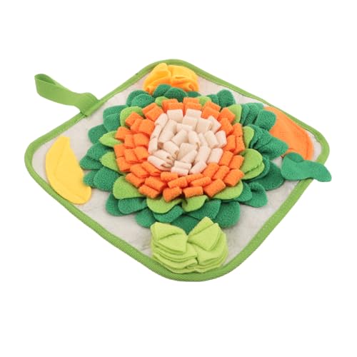 ASAKKURA Snuffle Mat für Kleine Tiere mit Langsamem Fütterungsdesign Waschbare Trainingsmatte für Kaninchen Hamster Meerschweinchen und Frettchen Such und Schnüffelfähigkeiten Drinnen und von ASAKKURA