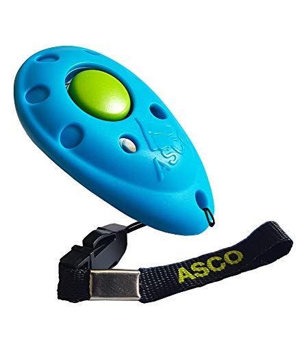 ASCO Premium Clicker für Clickertraining, Hunde Katzen Pferde Profi Clicker, Hundetraining Klicker, blau, ASCO-04P ASCO Premium Clicker für Clickertraining, Hunde Katzen Pferde Profi Clicker, Hundetraining Klicker, blau, ASCO-04P von ASCO