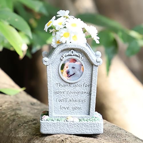 ASDMAOE Gedenksteine für Haustiere, Grabstein für Haustiere, Blumentöpfe für Hunde, Gedenkstein, Denkmalgeschenk, Personalisierte Gedenktafel(Companionship) von ASDMAOE