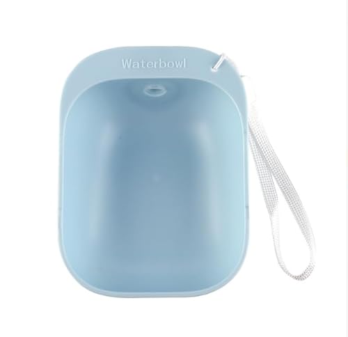 Tragbarer Outdoor-Wassernapf für Hunde, praktischer Wasserspender für Mineralflaschen, langlebiges Material für Wandern, Go Hydration (Blau, S) von ASEANAO