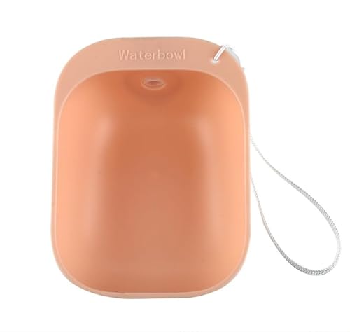 Tragbarer Outdoor-Wassernapf für Hunde, praktischer Wasserspender für Mineralflaschen, langlebiges Material für Wandern, Go Hydration (Rosa, S) von ASEANAO