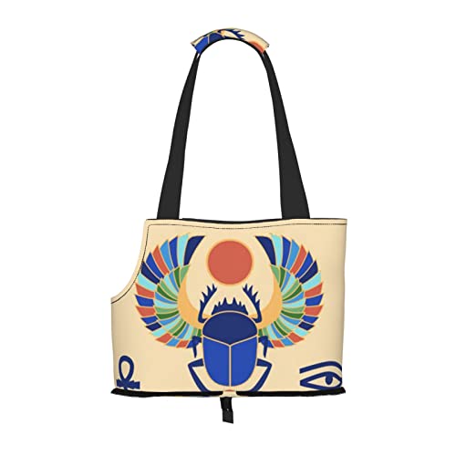 Ägyptischer Skarabäus Haustier Schultertasche Haustier Handtasche Tragbare Faltbare Haustier Sling Tragetasche Handtasche für kleine Haustiere Outdoor Einkaufen Reisen Ägyptischer Skarabäus Haustier Schultertasche Haustier Handtasche Tragbare Faltbare Haustier Sling Tragetasche Handtasche für kleine Haustiere Outdoor Einkaufen Reisen von ASEELO