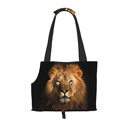 Afrikanischer Tier-Löwen-Haustier-Tragetasche, tragbar, für kleine Hunde/Katzen, weich, mit verstellbarem Sicherheitsgurt, für U-Bahn/Einkaufen/Wandern/Reisen Afrikanischer Tier-Löwen-Haustier-Tragetasche, tragbar, für kleine Hunde/Katzen, weich, mit verstellbarem Sicherheitsgurt, für U-Bahn/Einkaufen/Wandern/Reisen von ASEELO