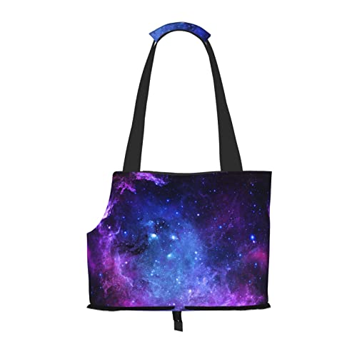 Blaue Galaxy-Haustier-Reise-Handtasche, Hundebörse, Haustier, kleine Hunde-Geldbörse, tragbar und sicher, bequem und schön. von ASEELO