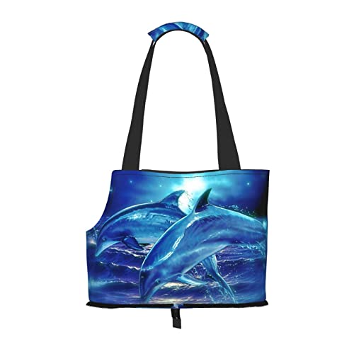 Blue Ocean Haustier-Schultertasche, tragbar, faltbar, für kleine Haustiere, Outdoor, Einkaufen, Reisen von ASEELO