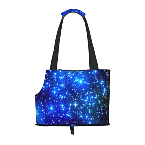 Blue Shining Stars Haustier-Tragetasche, tragbar, für kleine Hunde/Katzen, weich, mit verstellbarem Sicherheitsgurt, für U-Bahn/Einkaufen/Wandern/Reisen Blue Shining Stars Haustier-Tragetasche, tragbar, für kleine Hunde/Katzen, weich, mit verstellbarem Sicherheitsgurt, für U-Bahn/Einkaufen/Wandern/Reisen von ASEELO