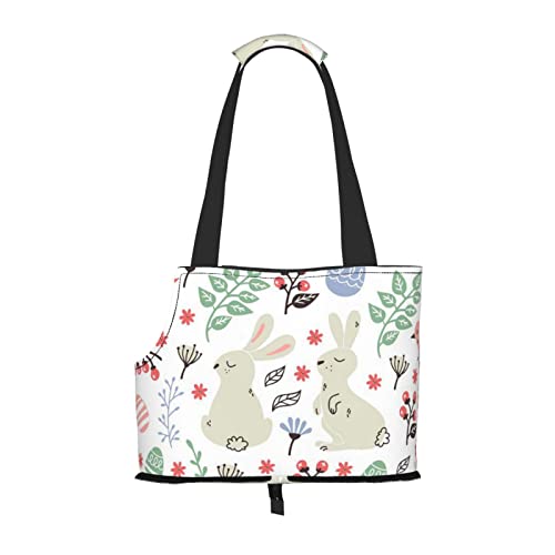 Blumen Hasen Vögel Haustier Reise Handtasche, Hundegeldbörse, Geldbörse Haustier, kleine Hunde Geldbörse, tragbar und sicher, bequem und schön. von ASEELO