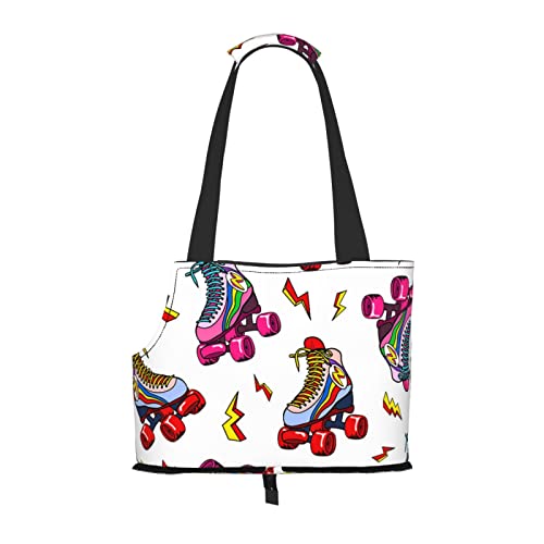 Bunte Rollschuhe Haustier Reise Handtasche, Hundegeldbörse, Geldbörse, Haustier, kleine Hundegeldbörse, tragbar und sicher, bequem und schön. Bunte Rollschuhe Haustier Reise Handtasche, Hundegeldbörse, Geldbörse, Haustier, kleine Hundegeldbörse, tragbar und sicher, bequem und schön. von ASEELO
