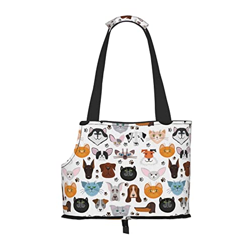 Cartoon-Handtasche für Katzen und Hunde, Hundebörse, Geldbörse, Haustier, kleine Hundegeldbörse, tragbar und sicher, bequem und schön. von ASEELO