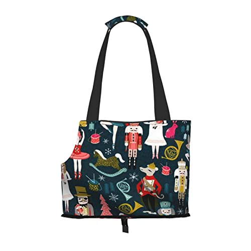 Damen Nussknacker Ballett Weihnachten Tanz Haustier Schultertasche Haustier Handtasche Tragbare Faltbare Haustier Sling Tragetasche Handtasche für kleine Haustiere Outdoor Einkaufen Reisen Damen Nussknacker Ballett Weihnachten Tanz Haustier Schultertasche Haustier Handtasche Tragbare Faltbare Haustier Sling Tragetasche Handtasche für kleine Haustiere Outdoor Einkaufen Reisen von ASEELO