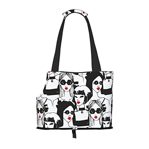 Damen-Sonnenbrille, Rot, modische Glamour-Mädchen-Tragetasche, tragbar, für kleine Hunde/Katzen, weich, mit verstellbarem Sicherheitsgurt, für U-Bahn/Einkaufen/Wandern/Reisen Damen-Sonnenbrille, Rot, modische Glamour-Mädchen-Tragetasche, tragbar, für kleine Hunde/Katzen, weich, mit verstellbarem Sicherheitsgurt, für U-Bahn/Einkaufen/Wandern/Reisen von ASEELO
