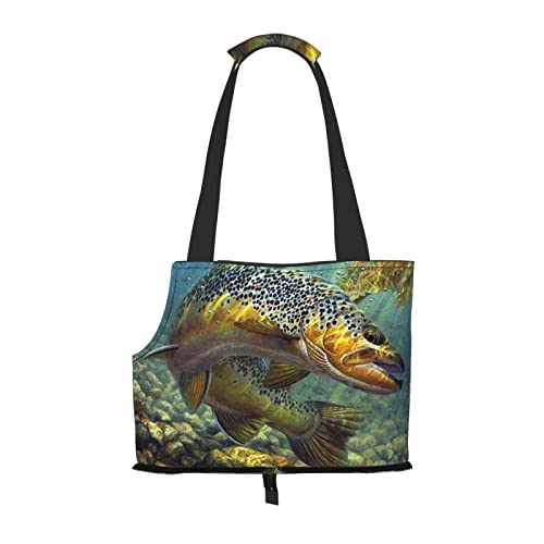 Fly Fish Haustier-Reisehandtasche, Hundegeldbörse, Haustier, kleine Hundegeldbörse, tragbar und sicher, bequem und schön. Fly Fish Haustier-Reisehandtasche, Hundegeldbörse, Haustier, kleine Hundegeldbörse, tragbar und sicher, bequem und schön. von ASEELO