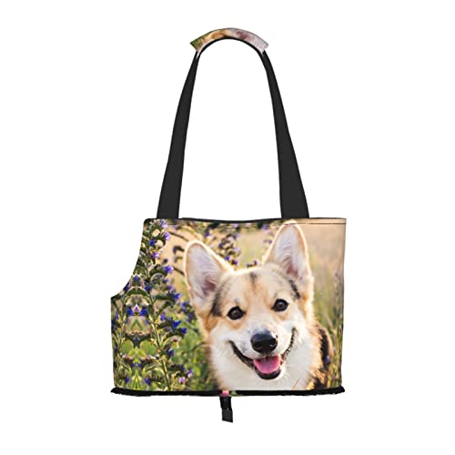 Happy Corgi Hunde-Tragetasche, tragbar, für kleine Hunde/Katzen, weich, mit verstellbarem Sicherheitsgurt, für U-Bahn/Einkaufen/Wandern/Reisen Happy Corgi Hunde-Tragetasche, tragbar, für kleine Hunde/Katzen, weich, mit verstellbarem Sicherheitsgurt, für U-Bahn/Einkaufen/Wandern/Reisen von ASEELO