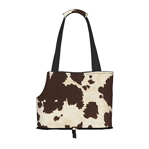 Haustier-Reise-Handtasche mit Kuhfell-Druck, Hunde-Geldbörse, Haustier, kleine Hunde-Geldbörse, tragbar und sicher, bequem und schön. Haustier-Reise-Handtasche mit Kuhfell-Druck, Hunde-Geldbörse, Haustier, kleine Hunde-Geldbörse, tragbar und sicher, bequem und schön. von ASEELO