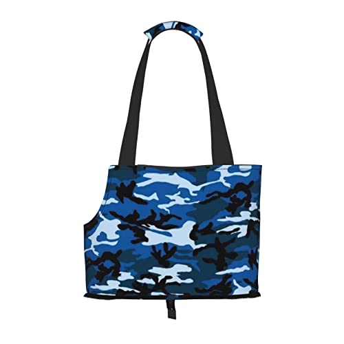 Haustier-Schultertasche für Haustiere, tragbar, faltbar, für kleine Haustiere, Outdoor, Einkaufen, Reisen, Blau Haustier-Schultertasche für Haustiere, tragbar, faltbar, für kleine Haustiere, Outdoor, Einkaufen, Reisen, Blau von ASEELO