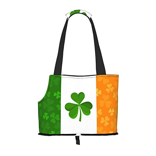 Irische Flagge, Haustier-Reisehandtasche, Hundegeldbörse, Haustier, kleine Hundegeldbörse, tragbar und sicher, bequem und schön. von ASEELO