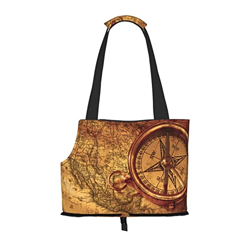 Law of The Compass Navigation Haustier Schultertasche Haustier Handtasche Tragbare Faltbare Haustier Sling Tragetasche Handtasche für kleine Haustiere Outdoor Shopping Reisen von ASEELO