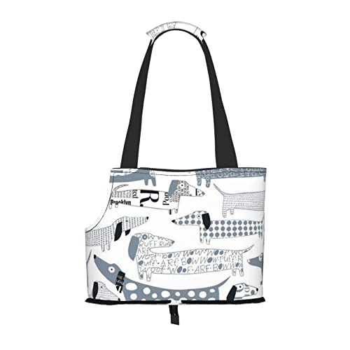 Niedliche Dackel-Hundetasche für Haustiere, tragbar, faltbar, Handtasche für kleine Haustiere, Outdoor, Einkaufen, Reisen Niedliche Dackel-Hundetasche für Haustiere, tragbar, faltbar, Handtasche für kleine Haustiere, Outdoor, Einkaufen, Reisen von ASEELO