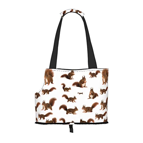 Niedliche Eichhörnchen-Haustier-Tragetasche, tragbar, für kleine Hunde/Katzen, weich, mit verstellbarem Sicherheitsgurt, für U-Bahn/Einkaufen/Wandern/Reisen Niedliche Eichhörnchen-Haustier-Tragetasche, tragbar, für kleine Hunde/Katzen, weich, mit verstellbarem Sicherheitsgurt, für U-Bahn/Einkaufen/Wandern/Reisen von ASEELO