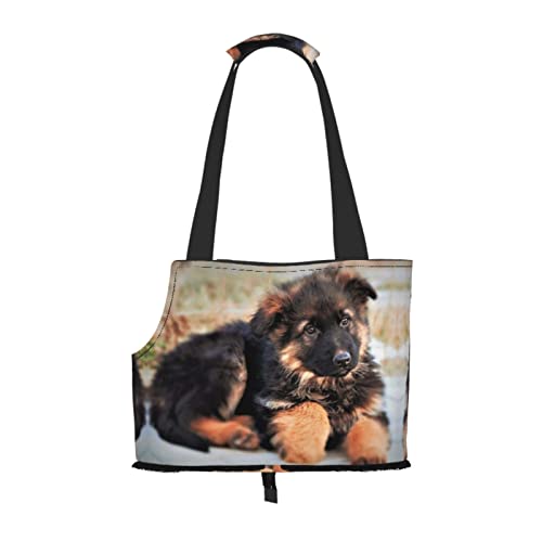 Niedlicher Deutscher Schäferhund, Haustiertasche, tragbar, für kleine Hunde/Katzen, weich, mit verstellbarem Sicherheitsgurt, für U-Bahn/Einkaufen/Wandern/Reisen Niedlicher Deutscher Schäferhund, Haustiertasche, tragbar, für kleine Hunde/Katzen, weich, mit verstellbarem Sicherheitsgurt, für U-Bahn/Einkaufen/Wandern/Reisen von ASEELO