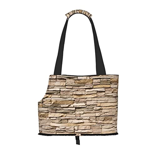 Rustic Rocks Haustier-Tragetasche, tragbar, für kleine Hunde/Katzen, weich, mit verstellbarem Sicherheitsgurt, für U-Bahn/Einkaufen/Wandern/Reisen Rustic Rocks Haustier-Tragetasche, tragbar, für kleine Hunde/Katzen, weich, mit verstellbarem Sicherheitsgurt, für U-Bahn/Einkaufen/Wandern/Reisen von ASEELO