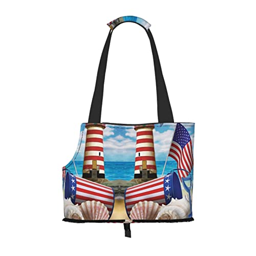 Sea to Shining Sea Patriotische Haustier-Tragetasche, tragbar, für kleine Hunde/Katzen, weich, mit verstellbarem Sicherheitsgurt, für U-Bahn/Einkaufen/Wandern/Reisen Sea to Shining Sea Patriotische Haustier-Tragetasche, tragbar, für kleine Hunde/Katzen, weich, mit verstellbarem Sicherheitsgurt, für U-Bahn/Einkaufen/Wandern/Reisen von ASEELO