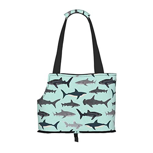 Shark Pet Schultertasche Haustier Handtasche Tragbare Faltbare Haustier Sling Tragetasche Handtasche für kleine Haustiere Outdoor Shopping Reisen von ASEELO