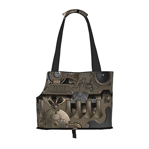Steampunk Mechanische Zahnräder Haustier-Reisehandtasche, Hundebörse, Geldbörse, Haustier, kleine Hunde-Geldbörse, tragbar und sicher, bequem und schön. Steampunk Mechanische Zahnräder Haustier-Reisehandtasche, Hundebörse, Geldbörse, Haustier, kleine Hunde-Geldbörse, tragbar und sicher, bequem und schön. von ASEELO